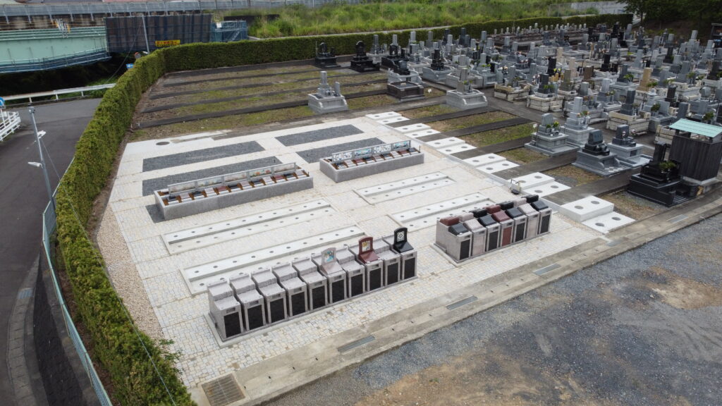 福てらす墓園　上空写真