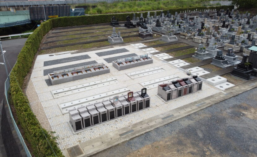 福てらす墓園　上空写真