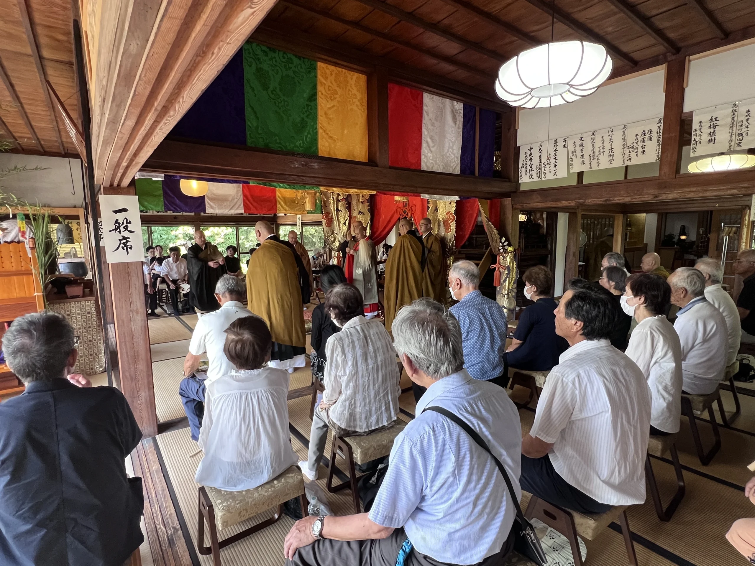 施食会 本堂内の様子