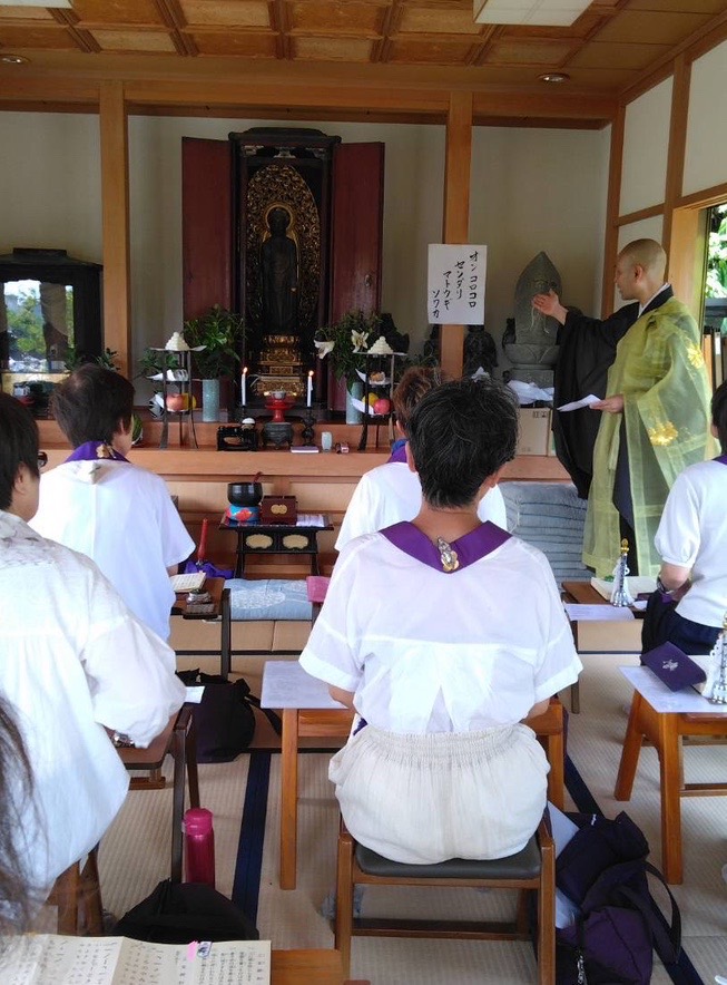 藤枝市 最林寺 梅花講 法話の様子