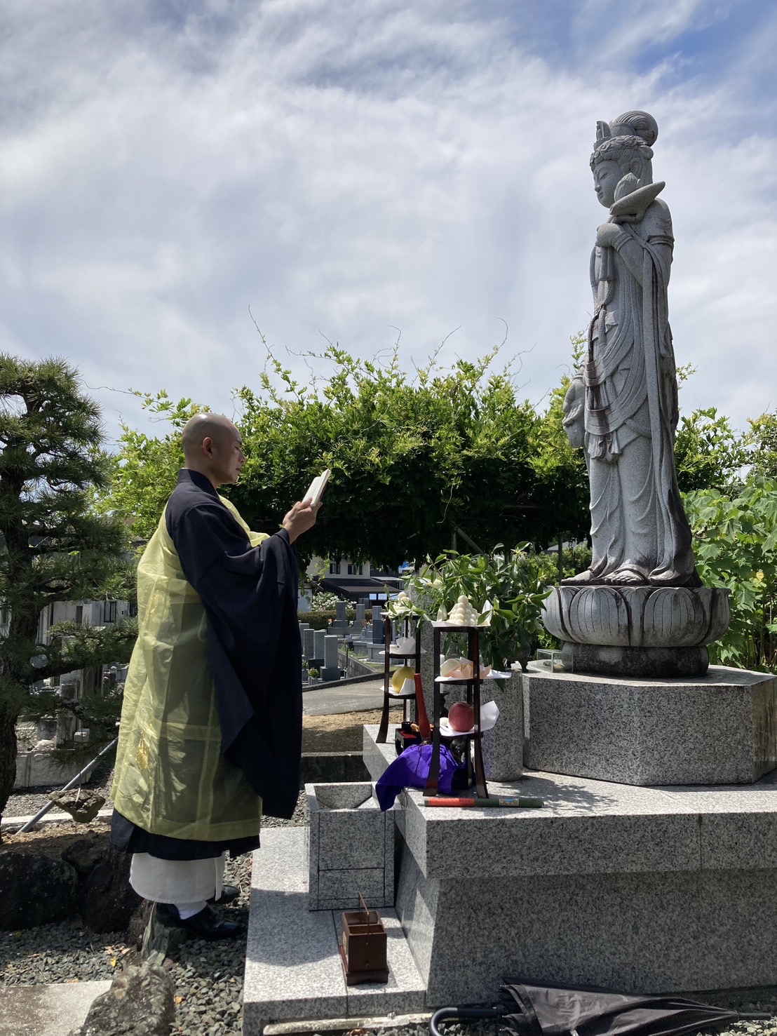 藤枝市 最林寺 慈母観音 縁日法要の様子