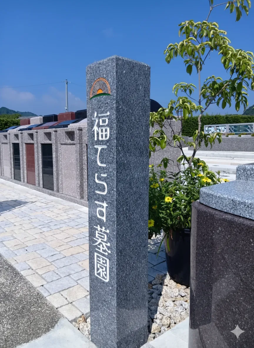 福てらす墓園の石碑