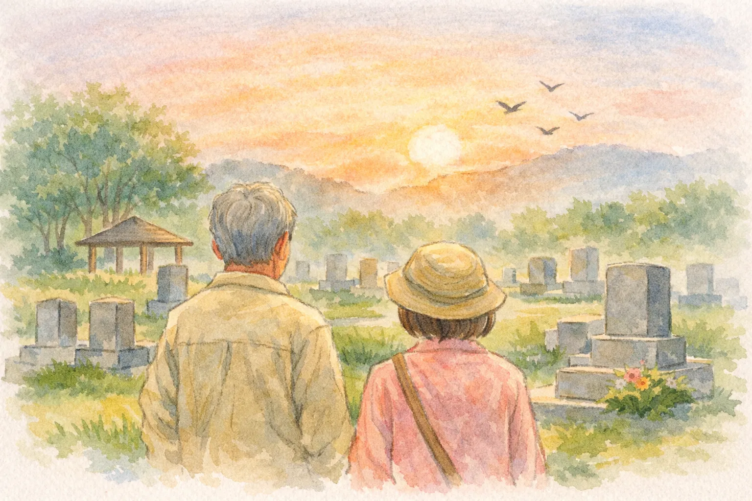 永代供養について考え始めるきっかけをイメージした、静かな墓園の風景